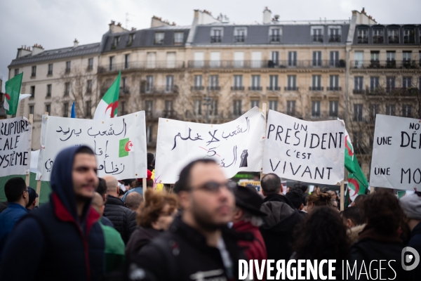 Rassemblement des algériens contre Bouteflika