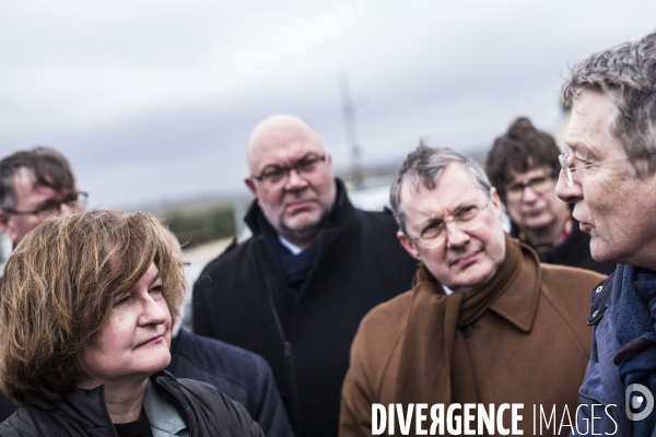 Déplacement de Nathalie Loiseau dans la Manche.