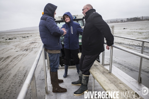 Déplacement de Nathalie Loiseau dans la Manche.