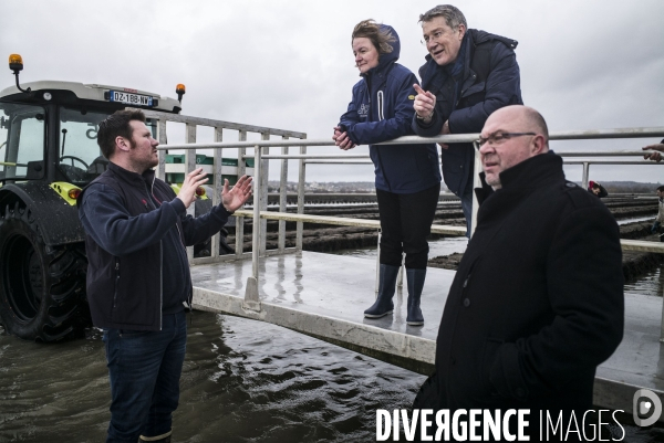 Déplacement de Nathalie Loiseau dans la Manche.