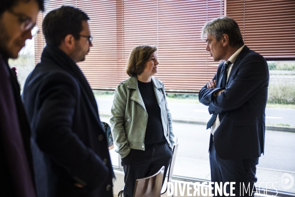 Déplacement de Nathalie Loiseau dans la Manche.