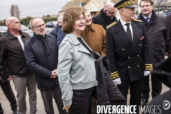 Déplacement de Nathalie Loiseau dans la Manche.