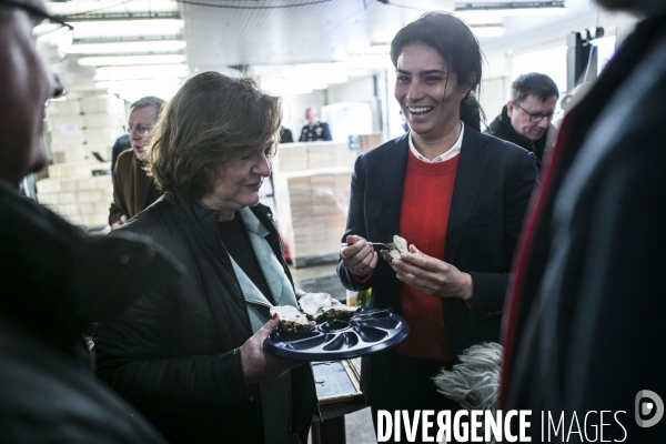 Déplacement de Nathalie Loiseau dans la Manche.