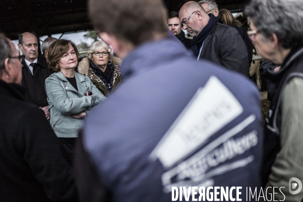 Déplacement de Nathalie Loiseau dans la Manche.