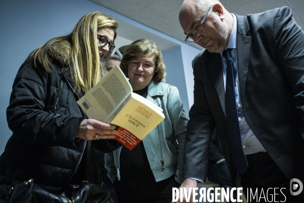 Déplacement de Nathalie Loiseau dans la Manche.