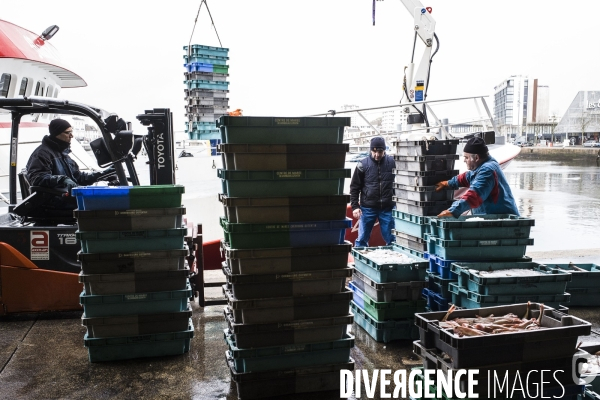 Déplacement de Nathalie Loiseau dans la Manche.