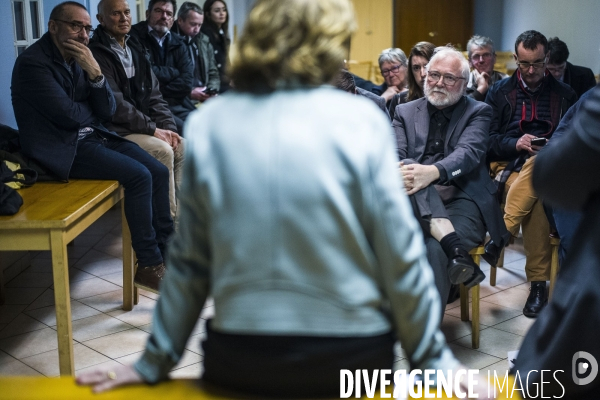 Déplacement de Nathalie Loiseau dans la Manche.