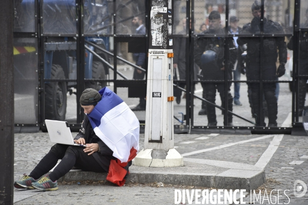 Femmes gilets jaunes à l honneur de la manifestation Gilets jaunes Acte XVII, le 9 mars 2019 à Paris.