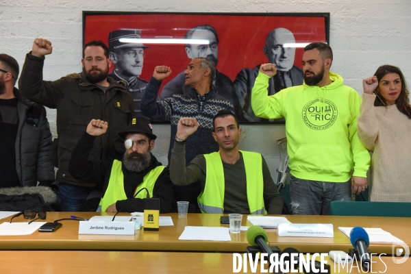 Conférence de presse des gilets jaunes