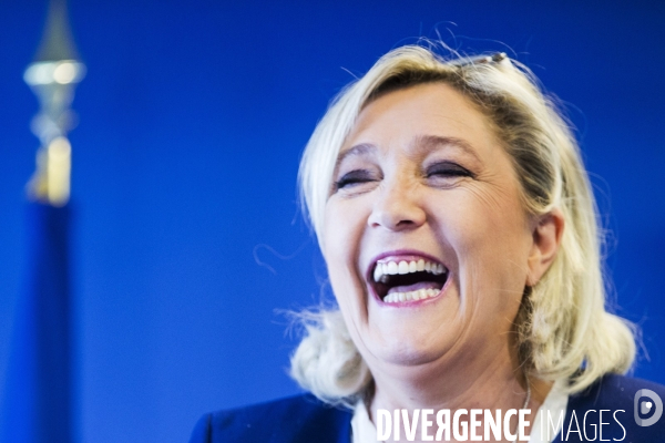 Marine LE PEN présente son projet Outre-Mer pour les Européennes.