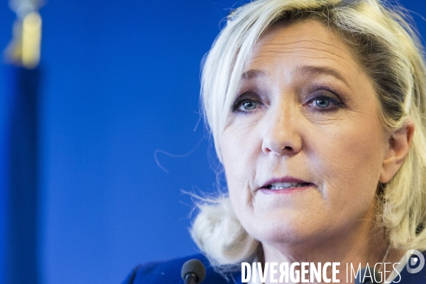 Marine LE PEN présente son projet Outre-Mer pour les Européennes.