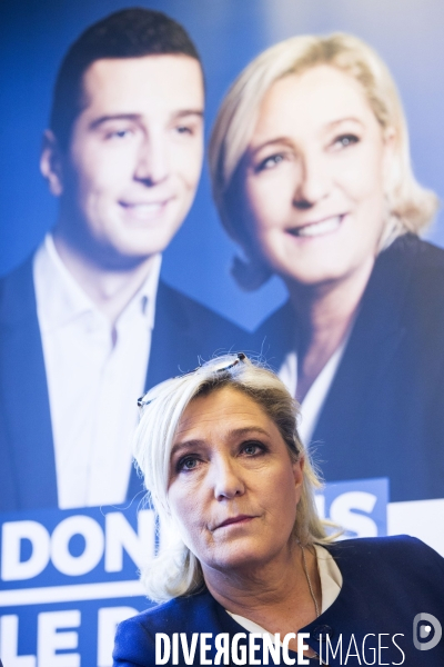 Marine LE PEN présente son projet Outre-Mer pour les Européennes.