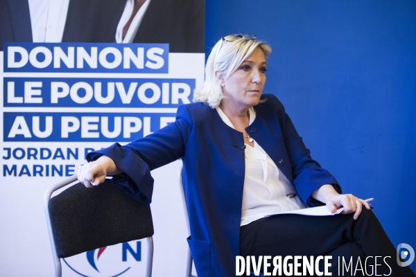 Marine LE PEN présente son projet Outre-Mer pour les Européennes.