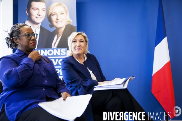 Marine LE PEN présente son projet Outre-Mer pour les Européennes.