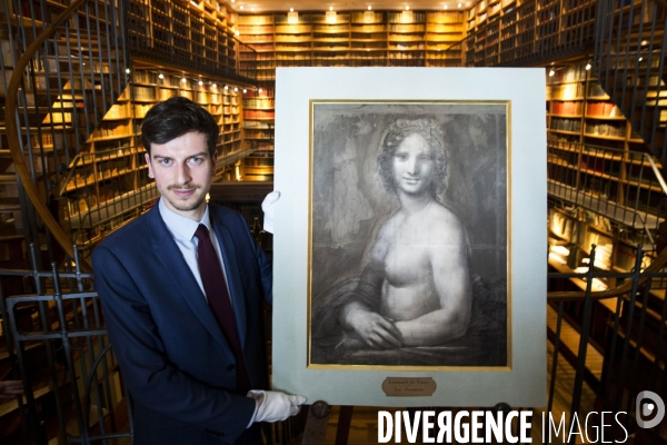 Présentation de  La Joconde Nue  au musée Condé à Chantilly.