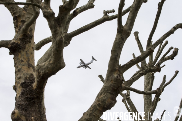 Les nuisances sonores dûes aux avions autour de Roissy CDG.