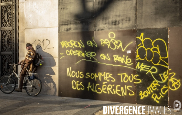 Manifestation sur les champas Elysées des Gilets jaunes  Acte  XVIII .