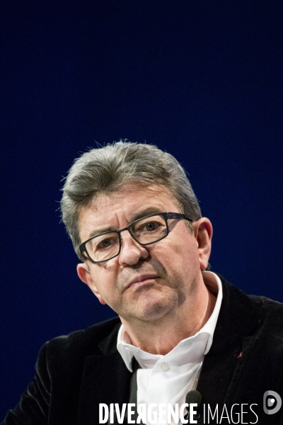 Meeting de Manon AUBRY et Jean-Luc MELENCHON pour les européennes.