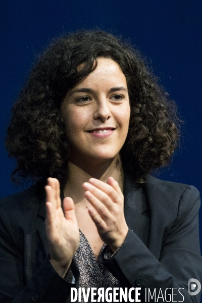 Meeting de Manon AUBRY et Jean-Luc MELENCHON pour les européennes.