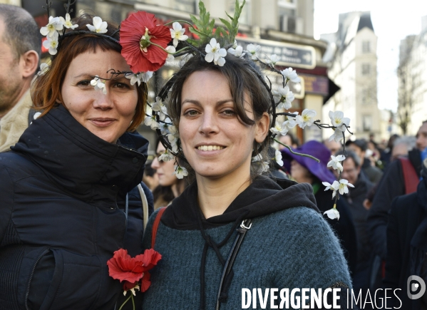 Marche du siècle pour le climat. March of century for climate, with youth.