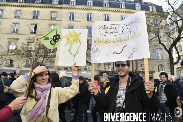 Marche du siècle pour le climat. March of century for climate, with youth.