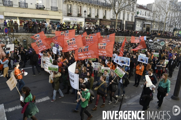 Marche du siècle pour le climat. March of century for climate, with youth.