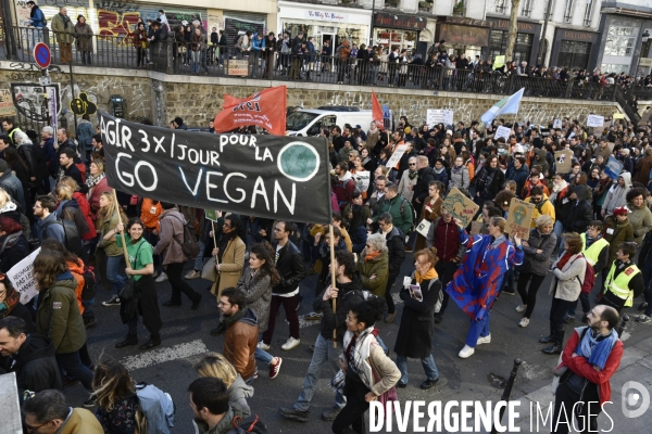 Marche du siècle pour le climat. March of century for climate, with youth.