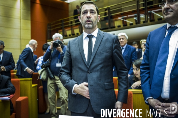 Audition de Christophe Castaner, Laurent Nunez et le Maire au Sénat