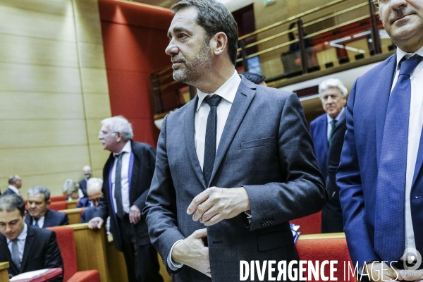 Audition de Christophe Castaner, Laurent Nunez et le Maire au Sénat