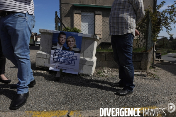 Marine le pen dans le lot-et-garonne a buzet sur baìse