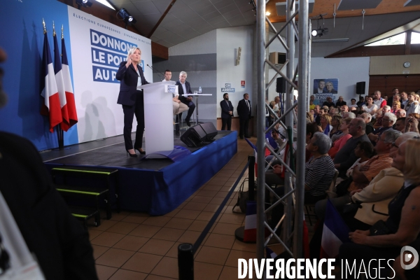 Marine le pen dans le lot-et-garonne a buzet sur baìse