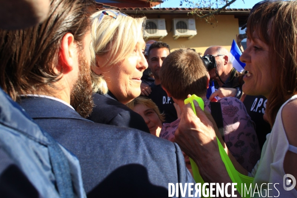 Marine le pen dans le lot-et-garonne a buzet sur baìse