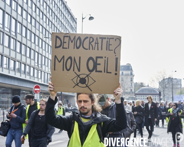 Gilets jaunes Acte XIX, Paris