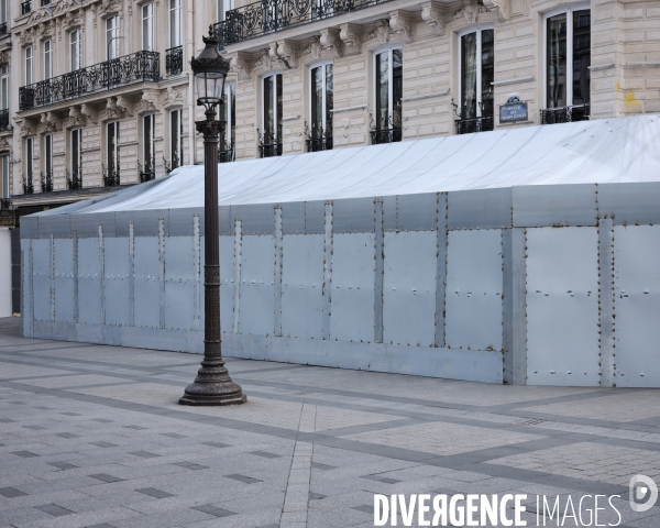 Dispositif de protection du Fouquet s aux Champs Elysées