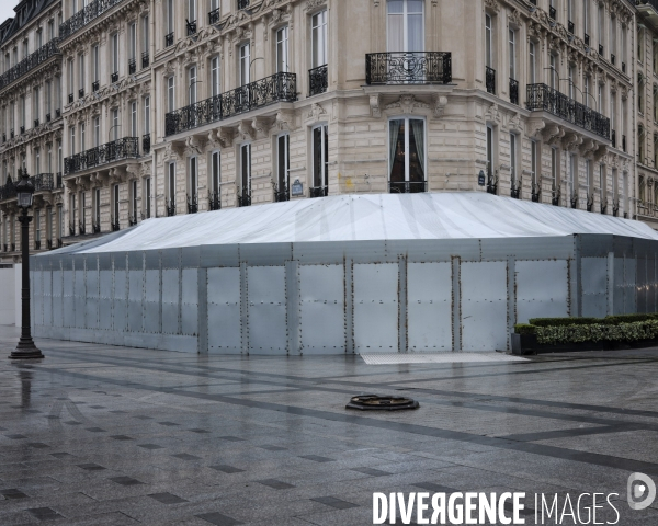 Dispositif de protection du Fouquet s aux Champs Elysées