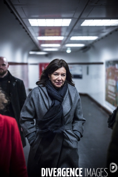 Deplacement de la maire de paris, anne hidalgo.