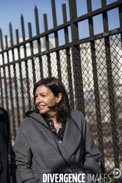 Deplacement de la maire de paris, anne hidalgo.