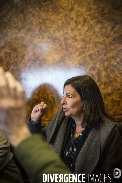 Deplacement de la maire de paris, anne hidalgo.