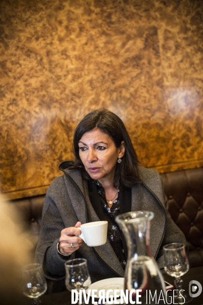 Deplacement de la maire de paris, anne hidalgo.