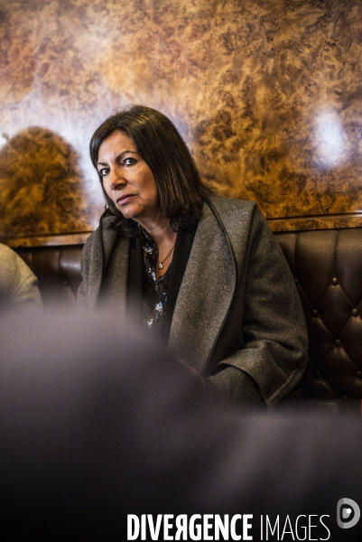 Deplacement de la maire de paris, anne hidalgo.