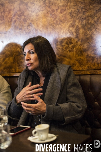 Deplacement de la maire de paris, anne hidalgo.