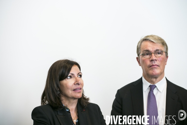 Deplacement de la maire de paris, anne hidalgo.