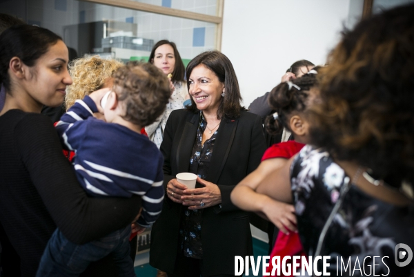 Deplacement de la maire de paris, anne hidalgo.