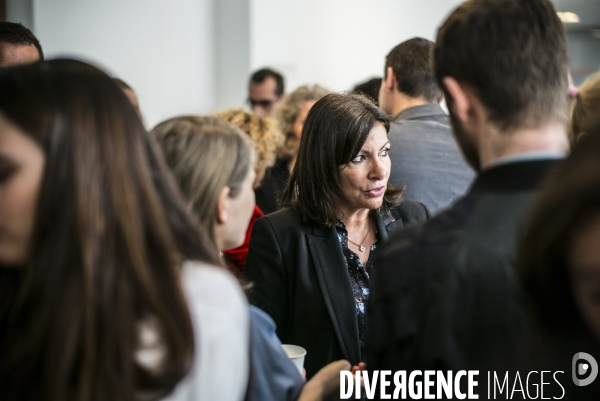 Deplacement de la maire de paris, anne hidalgo.