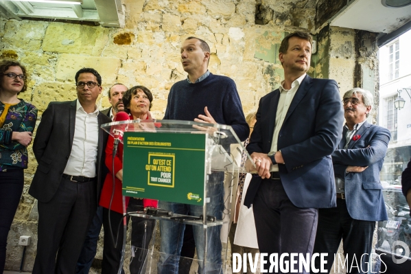 Conférence de presse de EELV pour les européennes.