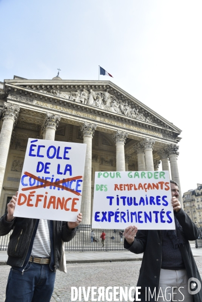 Manifestation pour défendre l Education Nationale, contre les réformes Blanquer.