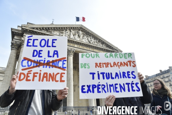 Manifestation pour défendre l Education Nationale, contre les réformes Blanquer.