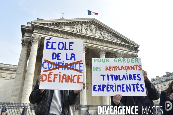 Manifestation pour défendre l Education Nationale, contre les réformes Blanquer.