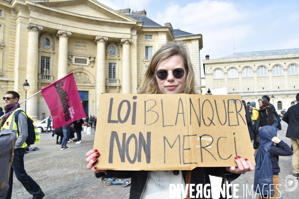 Manifestation pour défendre l Education Nationale, contre les réformes Blanquer.