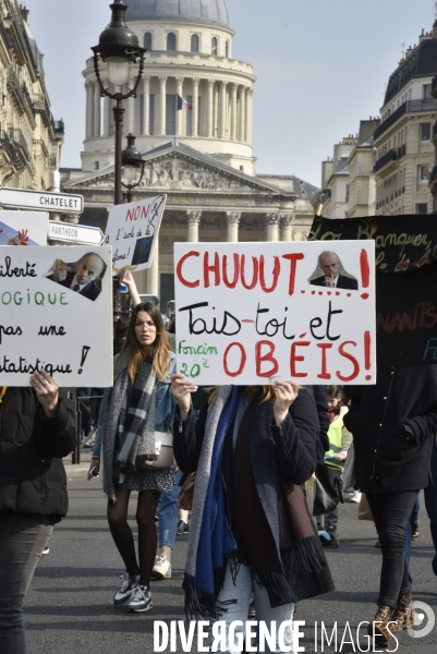 Manifestation pour défendre l Education Nationale, contre les réformes Blanquer.